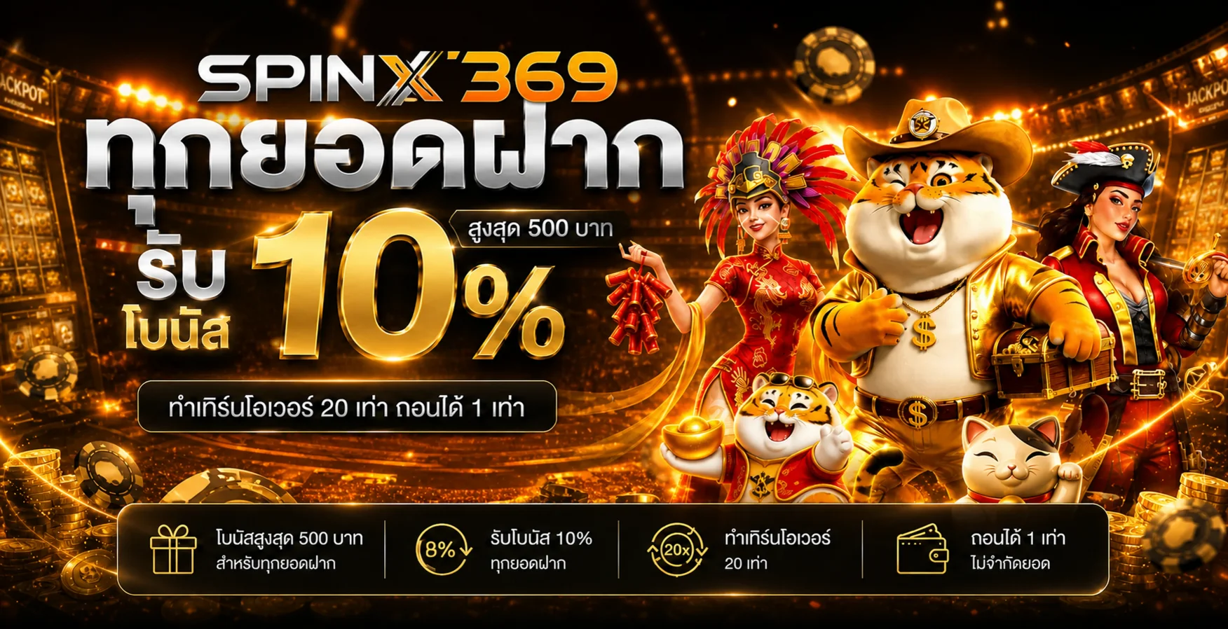 SPINX369 ทางเข้า สมัครสมาชิก และโปรโมชั่นล่าสุด